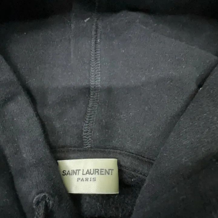 Saint Laurent Paris Saint Laurent Black Striped Hoodie for Women 0079 Size M / US 6-8 / IT 42-44 - 5 Thumbnail