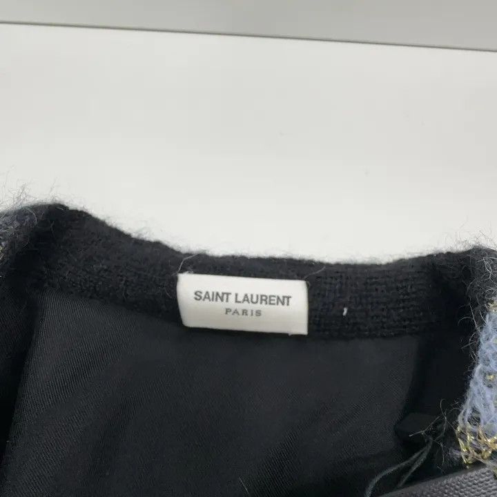 Saint Laurent Paris Saint Laurent Star Print V-Neck Knit Cardigan 0079 Size XS / US 0-2 / IT 36-38 - 6 Thumbnail