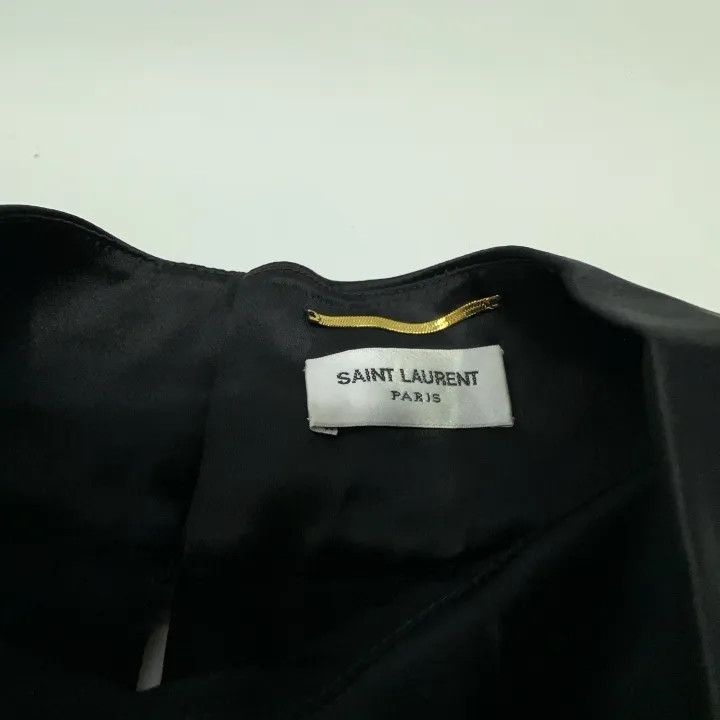 Saint Laurent Paris Saint Laurent Black Cowl Neck Sleeveless Top 0079 Size L / US 10 / IT 46 - 6 Thumbnail