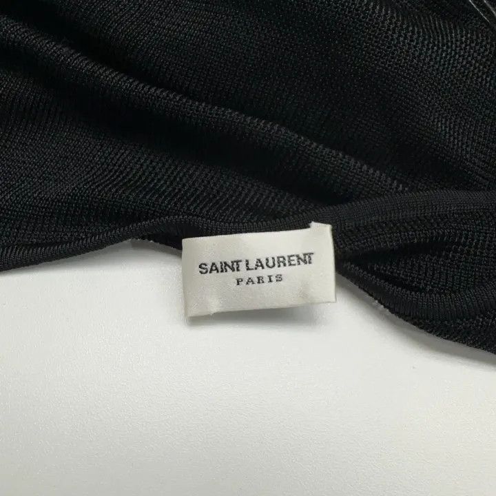Saint Laurent Paris Saint Laurent Black Long Sleeve Knit Top 0079 Size M / US 6-8 / IT 42-44 - 3 Thumbnail