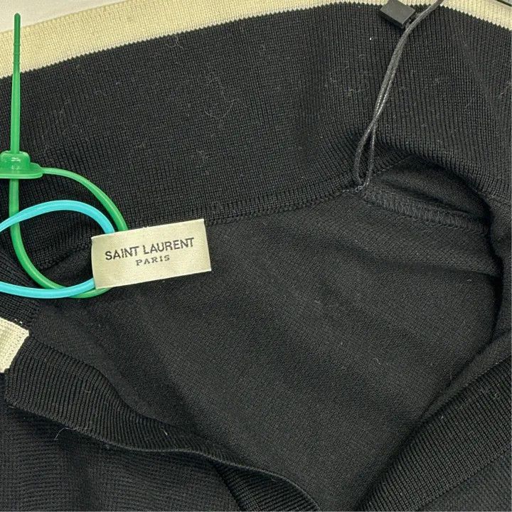 Saint Laurent Paris Saint Laurent Black Sleeveless Polo Shirt 0079 Size XS / US 0-2 / IT 36-38 - 4 Thumbnail