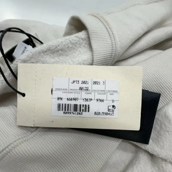 Saint Laurent Paris Saint Laurent Logo Print White Sweatshirt 0079 Size S / US 4 / IT 40 - 4 Thumbnail