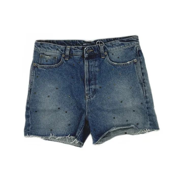 Saint Laurent Paris Saint Laurent Blue Distressed Denim Shorts 0079 Size 32" / US 10 / IT 46 - 2 Thumbnail