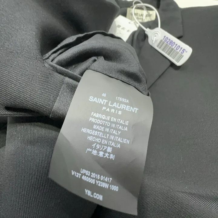 Saint Laurent Paris Saint Laurent Black Long Sleeve Blazer 0079 Size L / US 10 / IT 46 - 4 Thumbnail