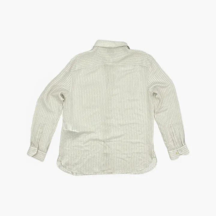 Saint Laurent Paris Saint Laurent Striped Loose Long Sleeve Shirt 0079 Size M / US 6-8 / IT 42-44 - 3 Thumbnail