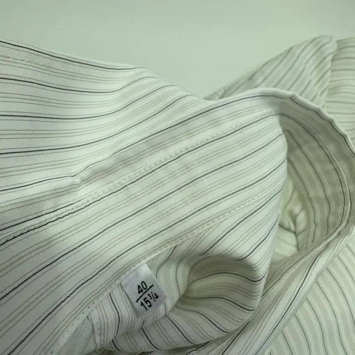 Saint Laurent Paris Saint Laurent Striped Loose Long Sleeve Shirt 0079 Size M / US 6-8 / IT 42-44 - 6 Thumbnail