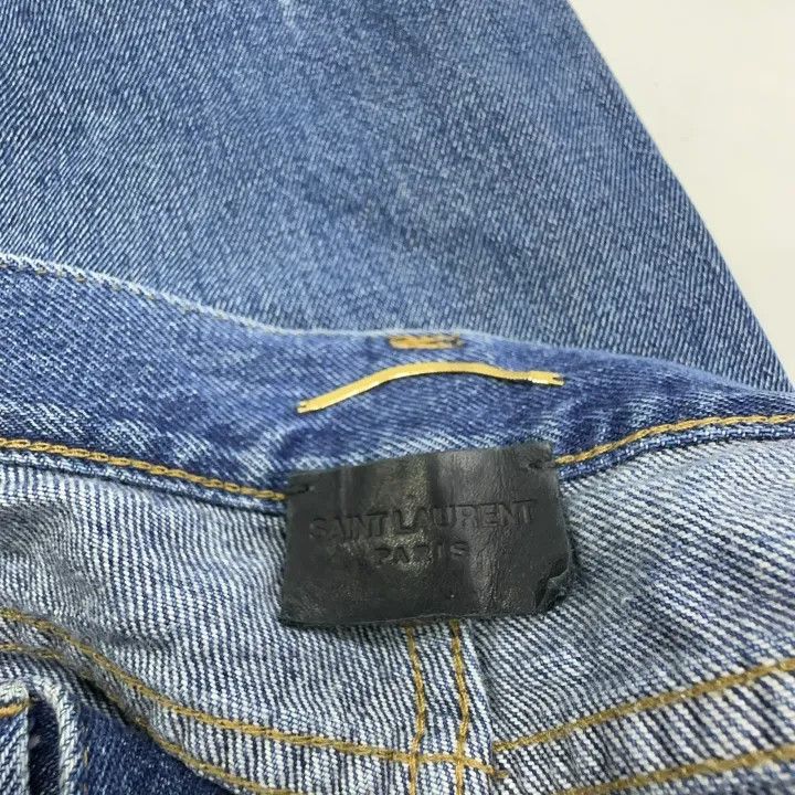 Saint Laurent Paris Saint Laurent SS21 Logo Five-Pocket Jeans 0079 Size 27" / US 4 / IT 40 - 5 Thumbnail