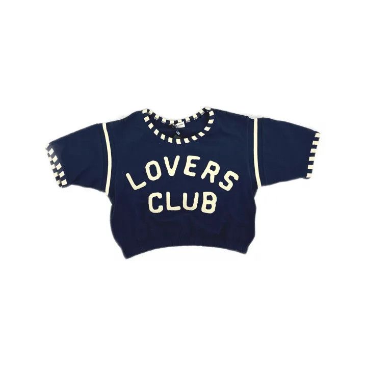 Saint Laurent Paris Saint Laurent Blue Lovers Club T-Shirt 0079 Size L / US 10 / IT 46 - 2 Thumbnail