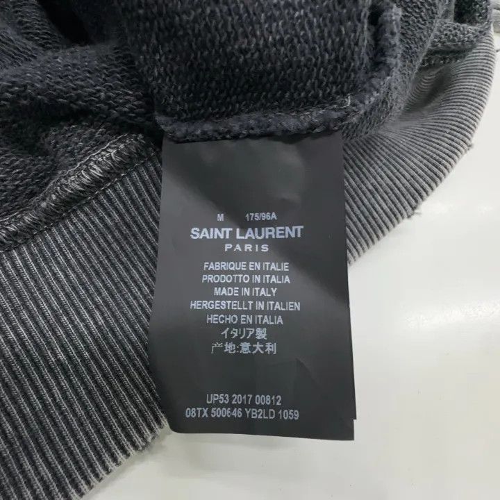 Saint Laurent Paris Saint Laurent Distressed Casual Hoodie for Women 0079 Size M / US 6-8 / IT 42-44 - 4 Thumbnail