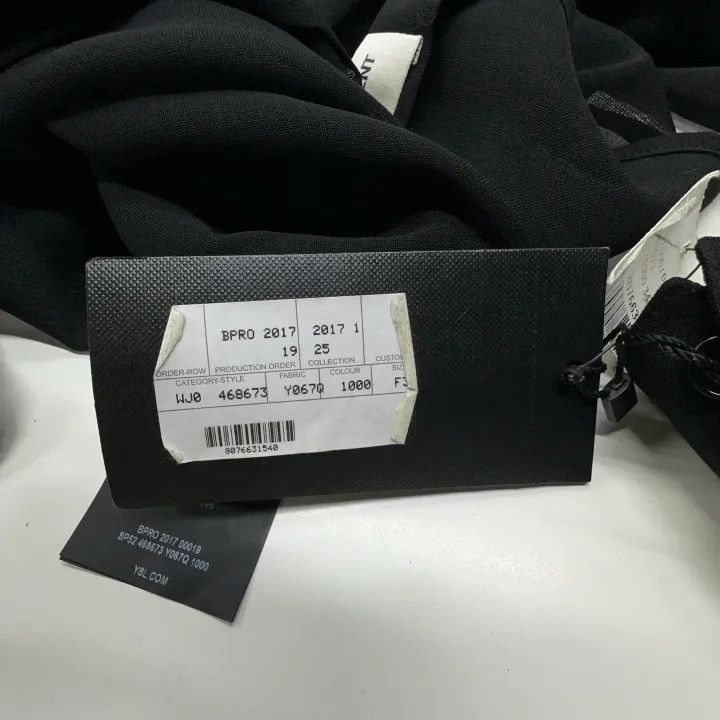 Saint Laurent Paris Saint Laurent Classic Black Long Sleeve Blouse 0079 Size XS / US 0-2 / IT 36-38 - 5 Thumbnail