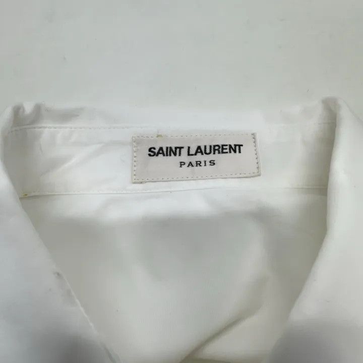 Saint Laurent Paris Saint Laurent Silk Crepe Long Sleeve Shirt 0079 Size S / US 4 / IT 40 - 4 Thumbnail