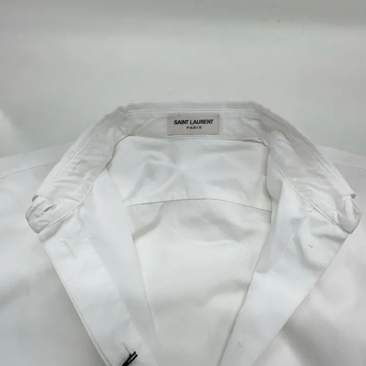 Saint Laurent Paris Saint Laurent Silk Crepe Long Sleeve Shirt 0079 Size S / US 4 / IT 40 - 9 Thumbnail