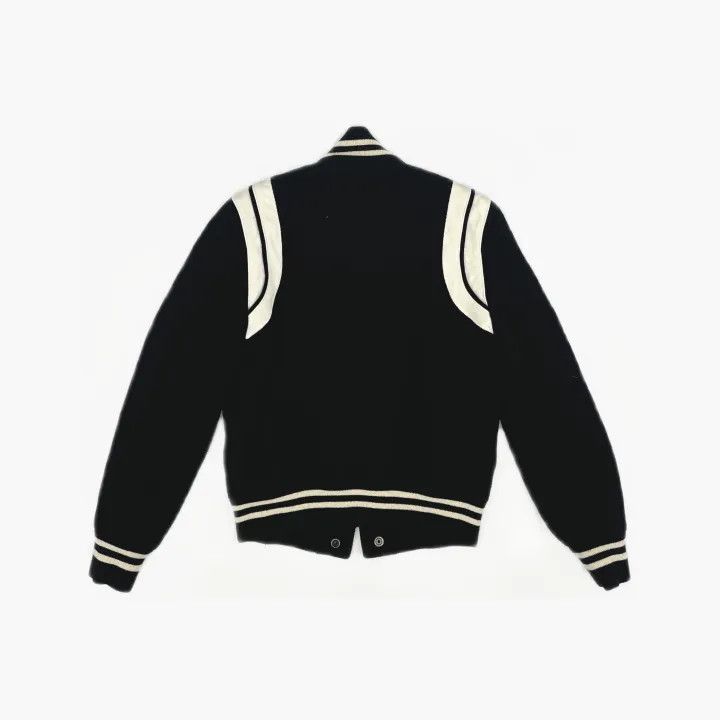 Saint Laurent Paris Saint Laurent Black SS22 Teddy Varsity Jacket 0079 Size S / US 4 / IT 40 - 3 Thumbnail