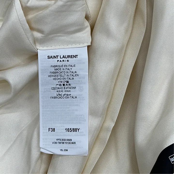 Saint Laurent Paris Saint Laurent White Double-Breasted Casual Jacket 0079 Size M / US 6-8 / IT 42-44 - 2 Thumbnail