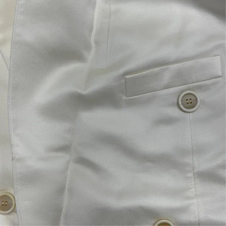 Saint Laurent Paris Saint Laurent White Double-Breasted Casual Jacket 0079 Size M / US 6-8 / IT 42-44 - 5 Thumbnail