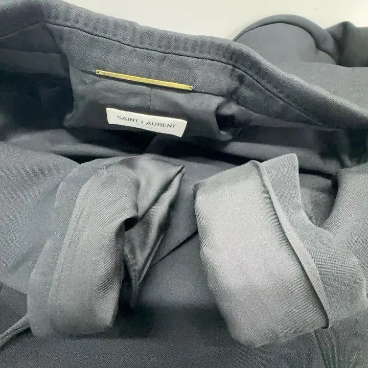 Saint Laurent Paris Saint Laurent Black Double-Breasted Jacket 0079 Size S / US 4 / IT 40 - 8 Thumbnail