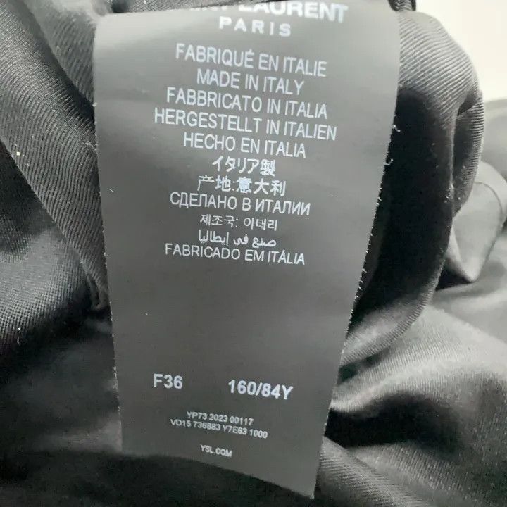Saint Laurent Paris Saint Laurent Black Double-Breasted Jacket 0079 Size S / US 4 / IT 40 - 5 Thumbnail