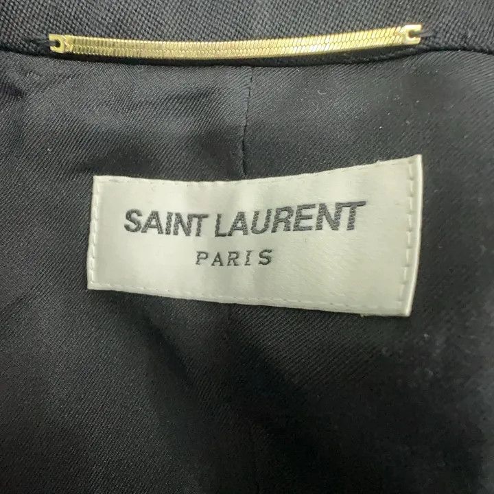 Saint Laurent Paris Saint Laurent Black Double-Breasted Jacket 0079 Size S / US 4 / IT 40 - 6 Thumbnail