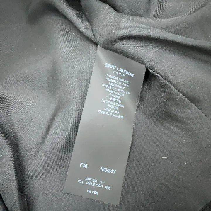Saint Laurent Paris Saint Laurent Black Casual Long Sleeve Jacket 0079 Size S / US 4 / IT 40 - 5 Thumbnail