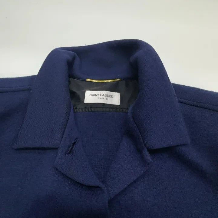 Saint Laurent Paris Saint Laurent Monogram Embroidered Knit Shirt 0079 Size S / US 4 / IT 40 - 6 Thumbnail