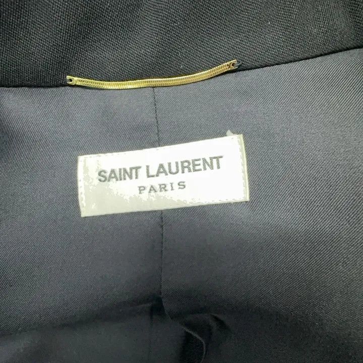 Saint Laurent Paris Saint Laurent Black Double-Breasted Blazer for Women 0079 Size S / US 4 / IT 40 - 5 Thumbnail