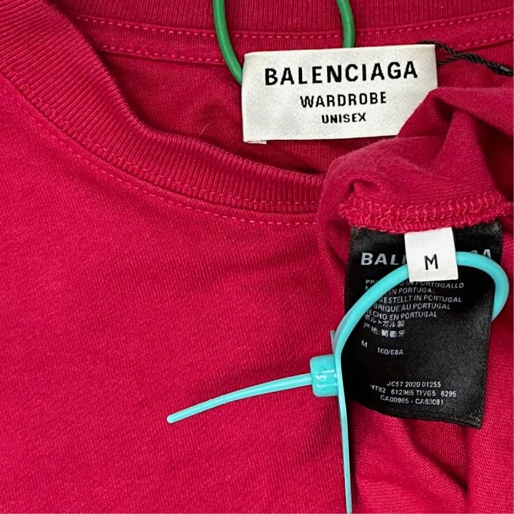Balenciaga Balenciaga Red Graphic Logo T-Shirt for Women 0079 Size M / US 6-8 / IT 42-44 - 3 Thumbnail