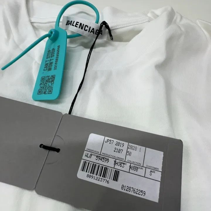 Balenciaga Balenciaga Women's Loose-Fit White T-Shirt 0079 Size S / US 4 / IT 40 - 5 Thumbnail