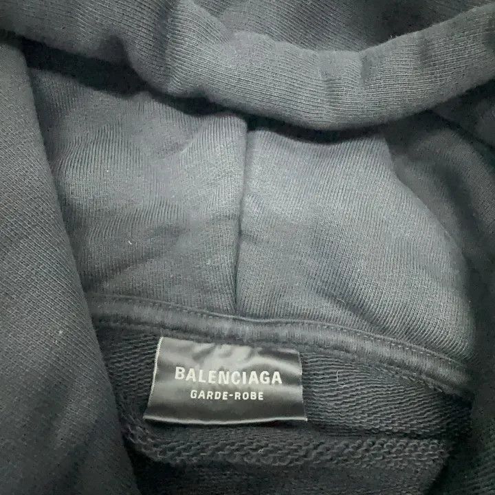 Balenciaga Balenciaga Black Long Sleeve Hoodie for Women 0079 Size M / US 6-8 / IT 42-44 - 6 Thumbnail