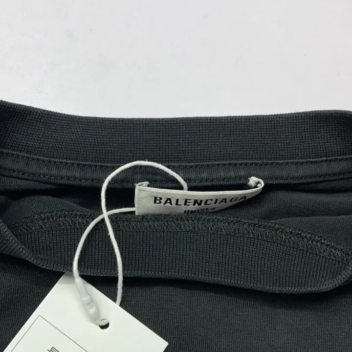 Balenciaga Balenciaga SS22 Black Logo Short Sleeve T-Shirt 0079 Size M / US 6-8 / IT 42-44 - 8 Thumbnail