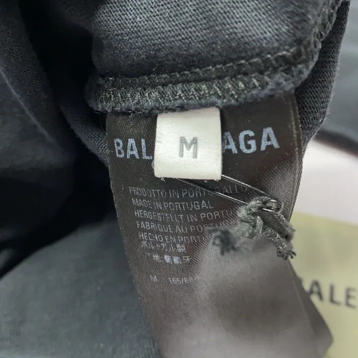 Balenciaga Balenciaga SS22 Black Logo Short Sleeve T-Shirt 0079 Size M / US 6-8 / IT 42-44 - 4 Thumbnail