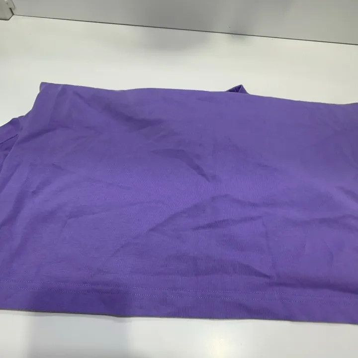 Balenciaga Balenciaga Purple Logo Print Short Sleeve T-Shirt 0079 Size XXS / US 00 / IT 34 - 9 Thumbnail