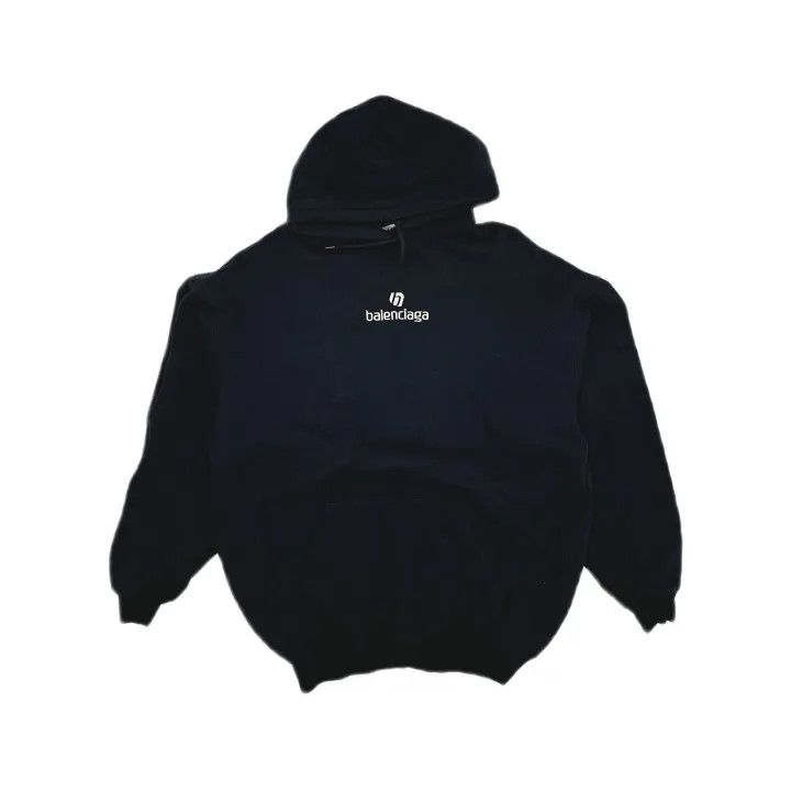 Balenciaga Balenciaga Logo Print Long Sleeve Hoodie 0079 Size XS / US 0-2 / IT 36-38 - 2 Thumbnail