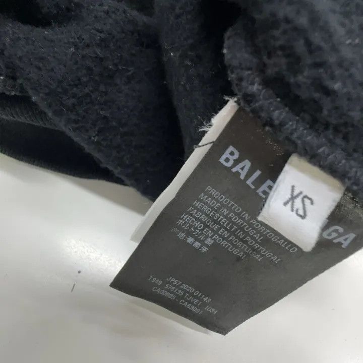 Balenciaga Balenciaga Logo Print Long Sleeve Hoodie 0079 Size XS / US 0-2 / IT 36-38 - 4 Thumbnail