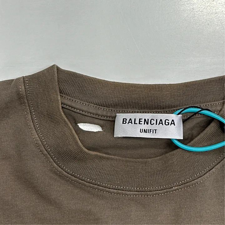 Balenciaga Balenciaga Gray Logo Print T-Shirt for Women 0079 Size XXS / US 00 / IT 34 - 3 Thumbnail
