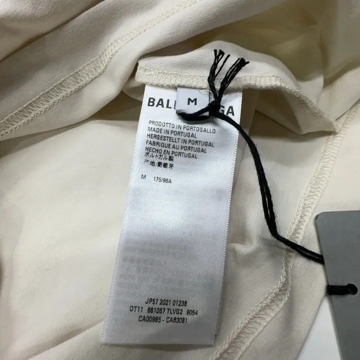 Balenciaga Balenciaga Logo Print Round Neck T-shirt for Women 0079 Size M / US 6-8 / IT 42-44 - 4 Thumbnail