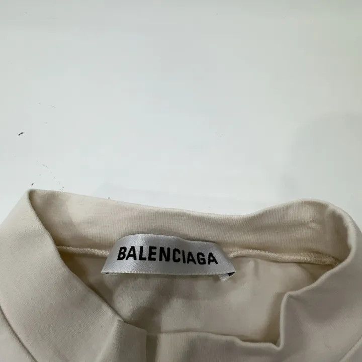 Balenciaga Balenciaga Logo Print Round Neck T-shirt for Women 0079 Size M / US 6-8 / IT 42-44 - 6 Thumbnail