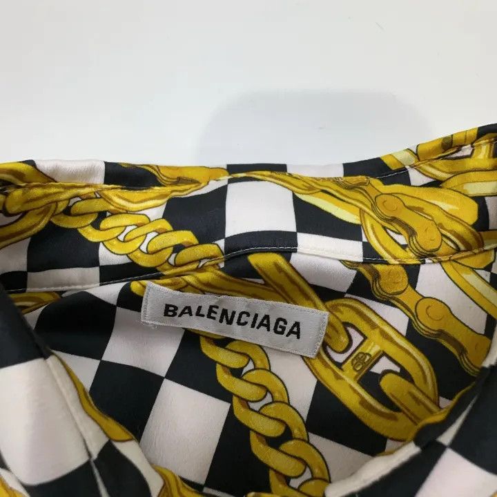 Balenciaga Balenciaga Checkered Button-Up Long Sleeve Shirt 0079 Size M / US 6-8 / IT 42-44 - 5 Thumbnail