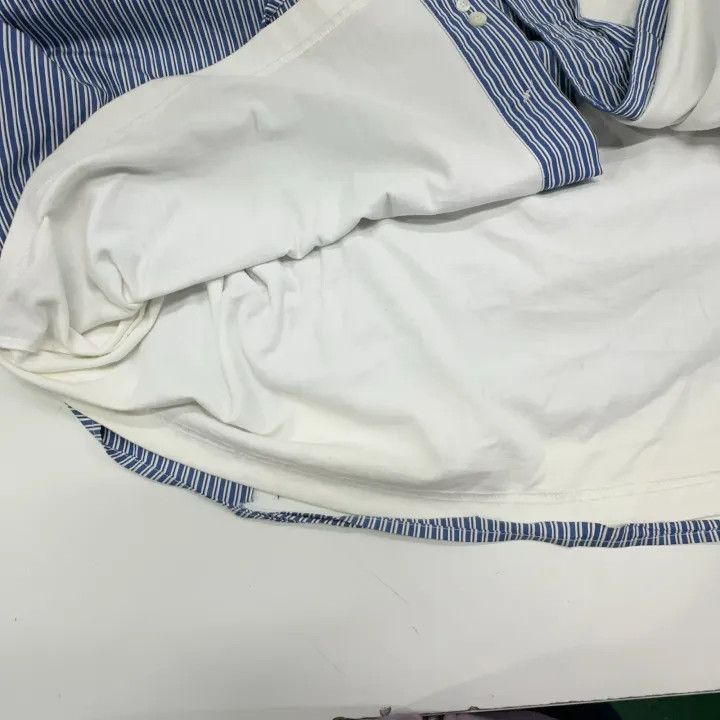 Balenciaga Balenciaga Blue Striped Destruction Shirt 0079 Size S / US 4 / IT 40 - 16 Thumbnail