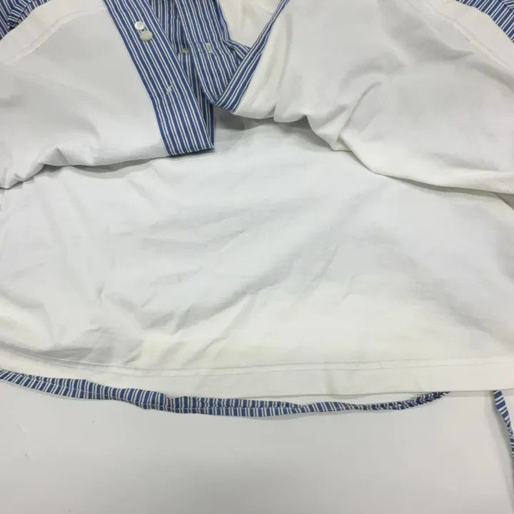 Balenciaga Balenciaga Blue Striped Destruction Shirt 0079 Size S / US 4 / IT 40 - 17 Thumbnail