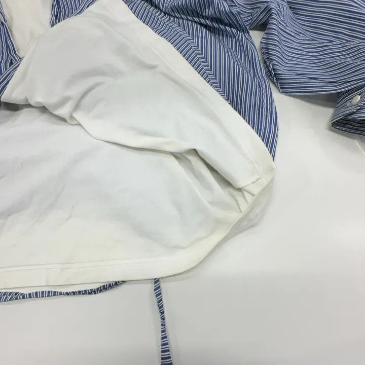 Balenciaga Balenciaga Blue Striped Destruction Shirt 0079 Size S / US 4 / IT 40 - 18 Thumbnail