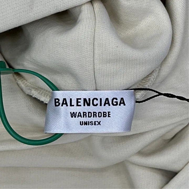 Balenciaga Balenciaga SS22 Political Campaign Hoodie in Beige 0079 Size XS / US 0-2 / IT 36-38 - 3 Thumbnail