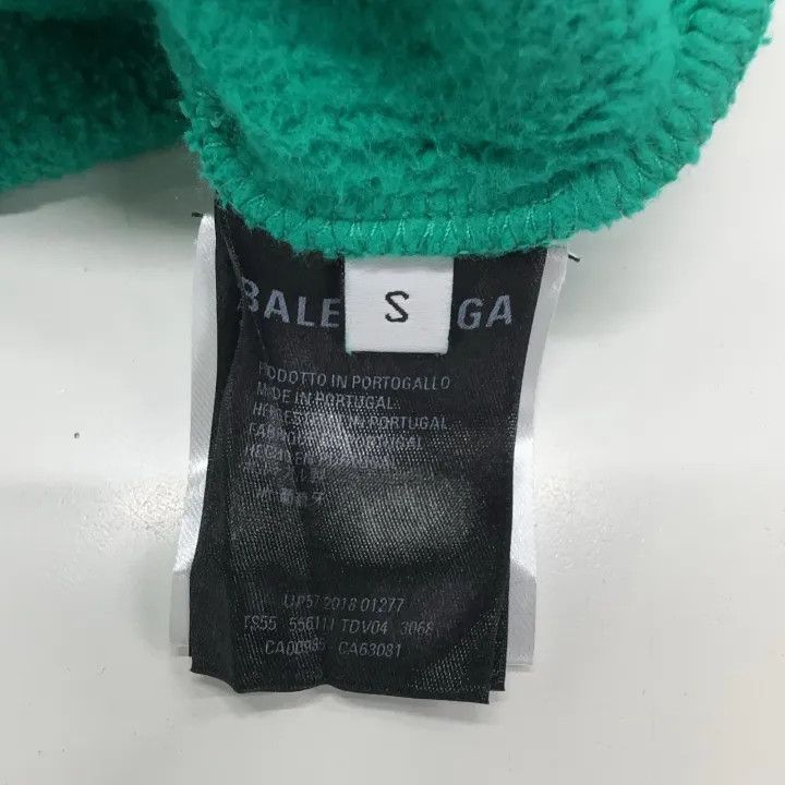 Balenciaga Balenciaga Women's Logo Hoodie in Teal 0079 Size S / US 4 / IT 40 - 4 Thumbnail