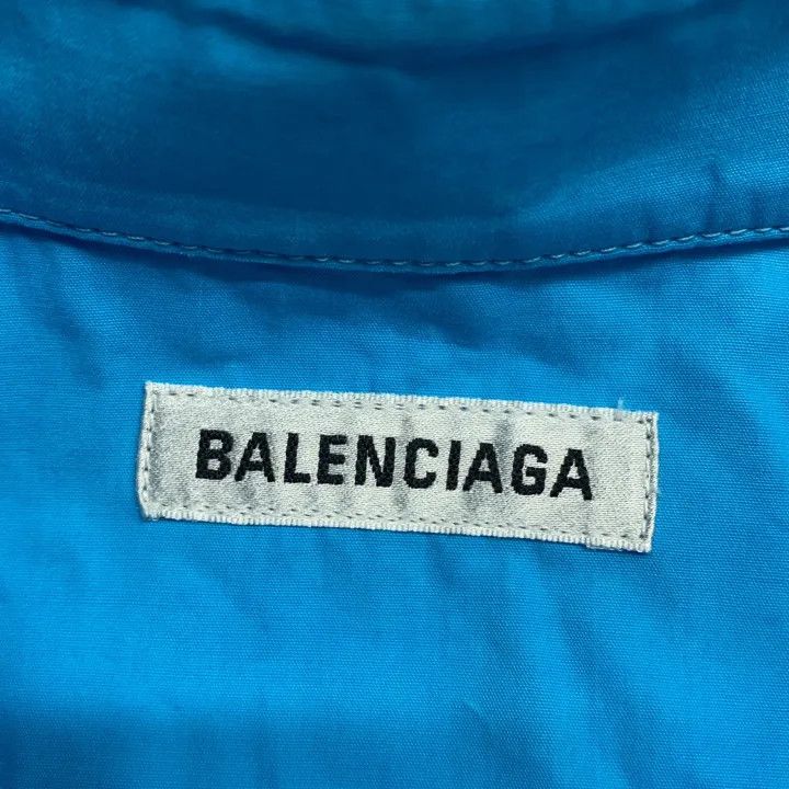 Balenciaga Balenciaga Blue Long Sleeve Button-Up Shirt 0079 Size M / US 6-8 / IT 42-44 - 2 Thumbnail