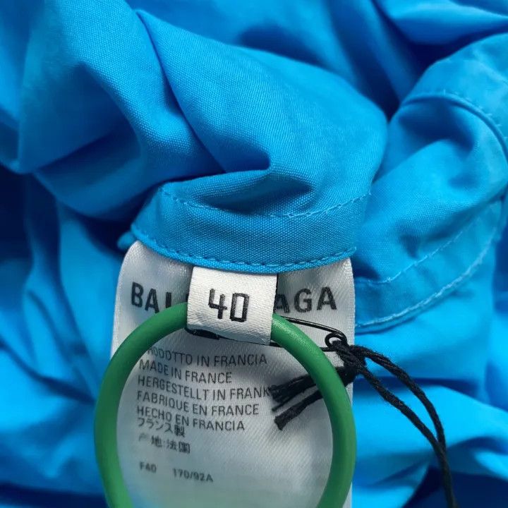 Balenciaga Balenciaga Blue Long Sleeve Button-Up Shirt 0079 Size M / US 6-8 / IT 42-44 - 3 Thumbnail