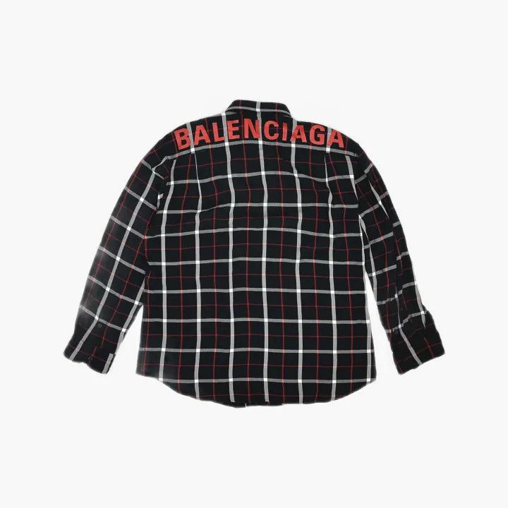 Balenciaga Balenciaga Black Check Detail Shirt for Women 0079 Size M / US 6-8 / IT 42-44 - 3 Thumbnail