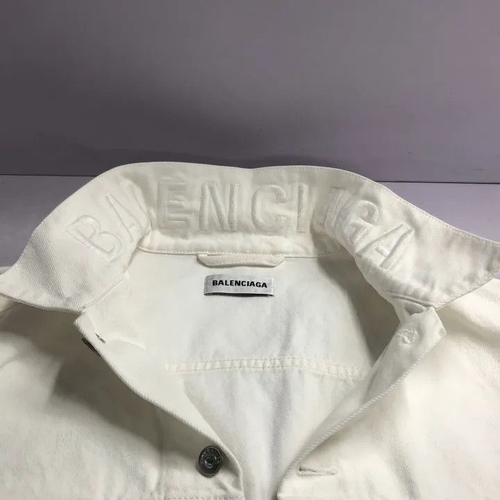 Balenciaga Balenciaga Cropped Denim Jacket with Belt 0079 Size XS / US 0-2 / IT 36-38 - 8 Thumbnail