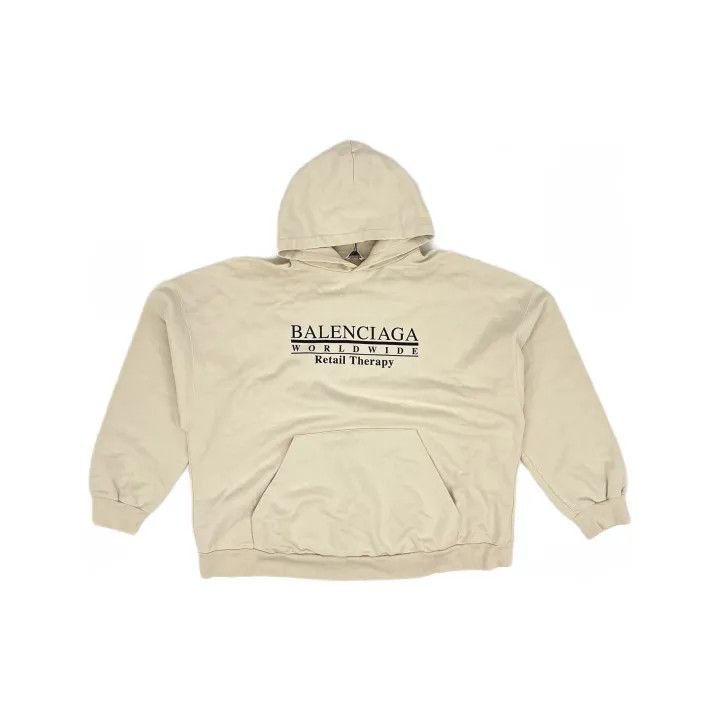Balenciaga Balenciaga Logo Long Sleeve Hoodie for Women 0079 Size L / US 10 / IT 46 - 2 Thumbnail