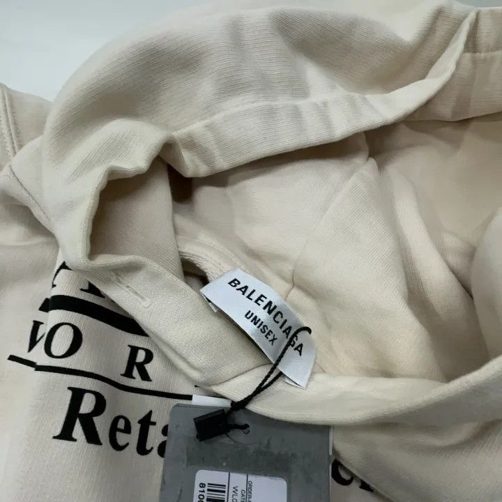 Balenciaga Balenciaga Logo Long Sleeve Hoodie for Women 0079 Size L / US 10 / IT 46 - 4 Thumbnail