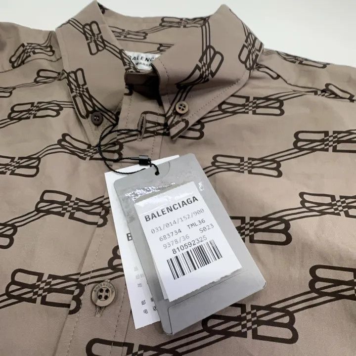 Balenciaga Balenciaga Short Sleeve Button-Up Shirt 0079 Size S / US 4 / IT 40 - 4 Thumbnail
