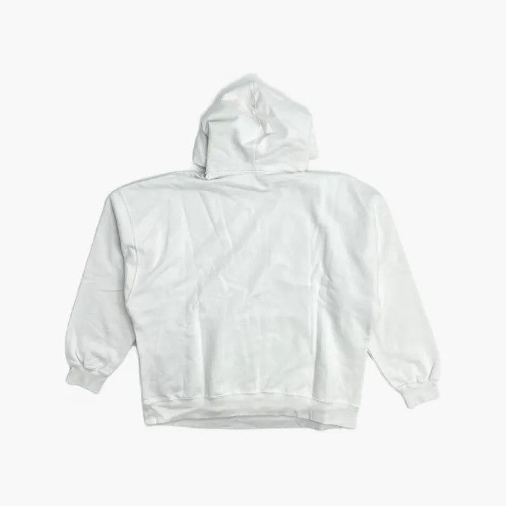 Balenciaga Balenciaga White Logo Hoodie for Women 0079 Size L / US 10 / IT 46 - 3 Thumbnail